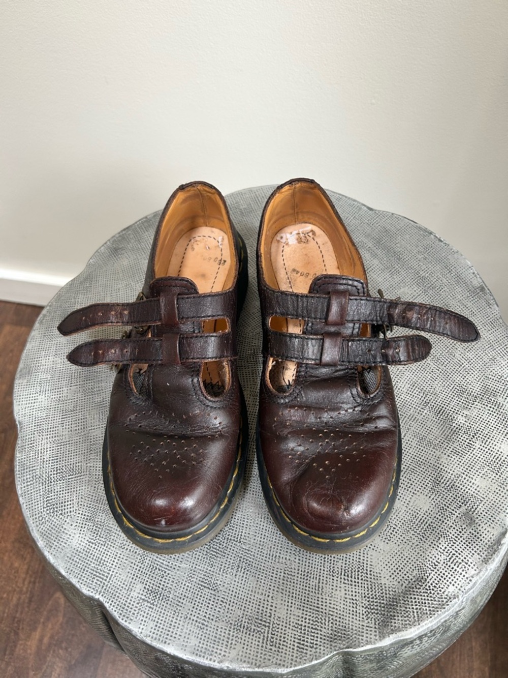 Dr. Martens ~ Chunky Leather Double Strap Mary Jane’s in size US 7 - Picture 7 of 16